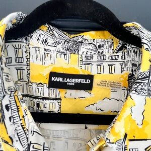 Karl Lagerfeld Paris Women's Soft Colorful Dress - Lemon Yellow size 8